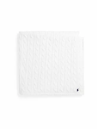 POLO RALPH LAUREN | Couverture en tricot pour bébé | weiss